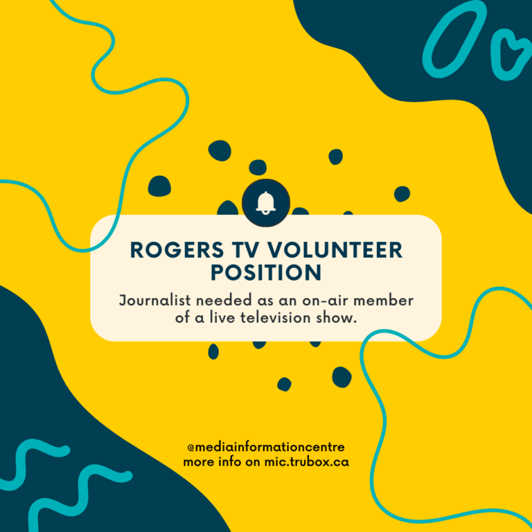 Rogers TV Volunteer Position